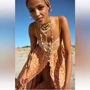 Free Peoplee Floral Midi Dresss